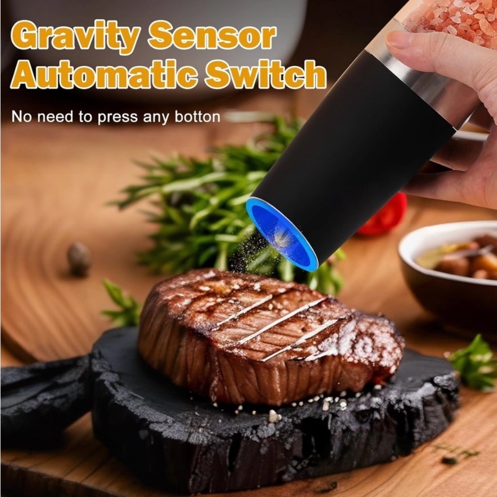 *NEW* Gravity Electric Salt and Pepper Mill Shaker Set - Picture 8 of 11